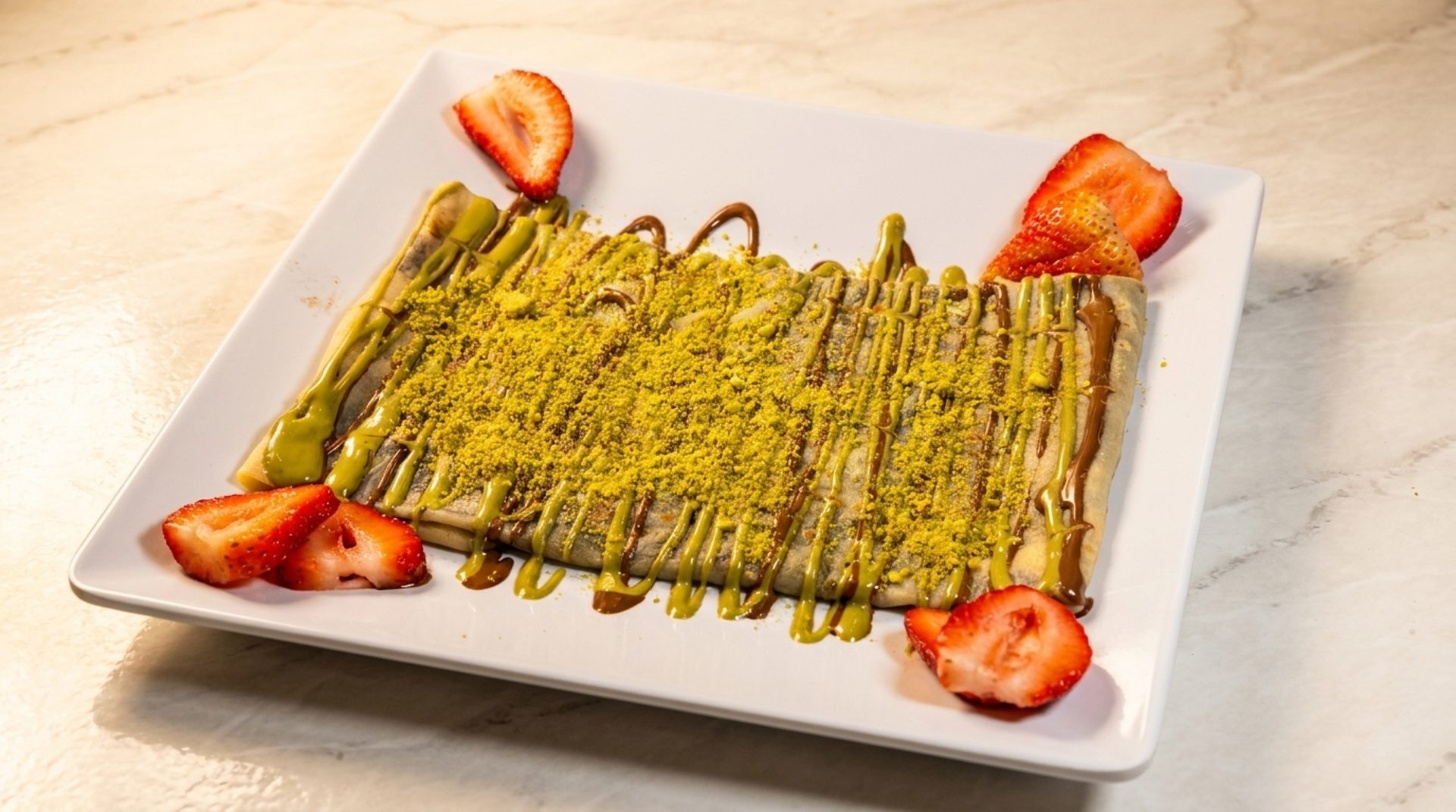 Pistachio, Knafeh, and Real Chocolate