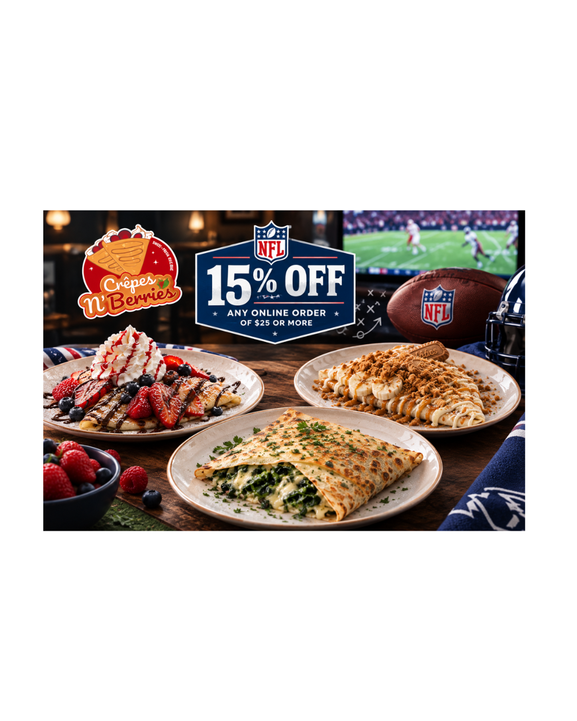 Crêpes, Football N’ Savings! 🏈