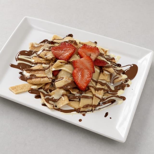 Chocolate Fettuccine Crêpe.